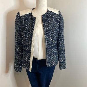 RACHEL ROY Blue & White Blazer Sz 4